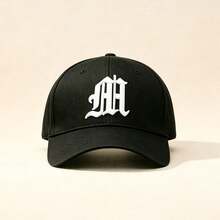1pc Men Gothic MH Letter Embroidered Baseball Cap Adjustable Fashion Hat For Hiking Casual Street Party Travel Daily Outdoor Wear - Multicolor - View 5