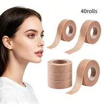 8Rolls Non-Woven Nose Tape For Rhinoplasty Shaping Hypoallergenic Paper Tape Breathable Micropore Tape Adhesive Light Beige Tape - Brown - View 6