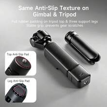 Auto-Opening Mini Tripod, 2-In-1 Handheld Grip & Tabletop Camera Stand With 1/4"-20 Screw Mount, Compact Pocket Tripod For Pocket 3 Gimbal, 360 & Action Cameras, Vlogging, Travel, Live Streaming & Content Creation - View 11