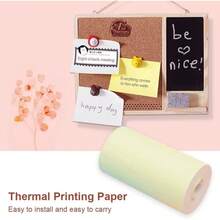5.7cm Width * 3m Length Continuous Roll - Fits Most Mini Portable Thermal Label Printers; No Pre-Cut Sheets, Tear To Any Custom Length You Need. - Multicolor - View 7