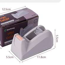 1pc Desktop Tape Dispenser + 6pcs Tapes, Skin-Like Texture, With Weighted Non-Slip Base, Suitable For Office, Crafting, Art Projects, Home Scrapbooking, School, Gift Wrapping And Parcel Delivery - Sets - View 2