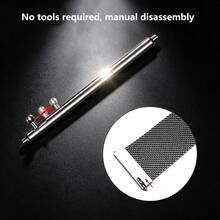 10PCS/20PCS Quick Release Watch Pins, 1.5mm Diameter Stainless Steel Spring Bars, 20mm/22mm Length, Watch Band Accessories Compatible With Xiaomi/ Watch Band Opener Repair Tool Kit - Silver - View 3
