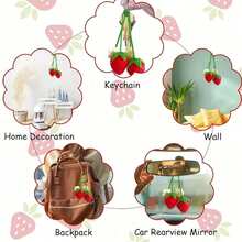 1pc Car Hanging Ornament Handmade DIY Material Kit, Healing Floral Car Decor, All-Season Creative Car Interior Decoration, New Handmade Gift, Essential Beautiful Car Interior Decor, Girls' Favorite - A - View 10