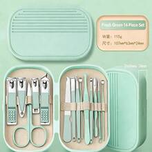 14pcs Professional Manicure Set, Stainless Steel Nail Tools Kit (With Portable Storage Box), Suitable As Gift For Friends And Parents, Nail File, Hand And Foot Care Accessories, Christmas Gift, Back To School, Halloween, Christmas, School, Beauty - Multi-color - View 13