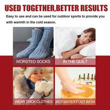 Jaysuing Warm Foot Patches (1 Pair/Bag) Self-Heating Compact Portable Foot Warmers Fast Heating Foot Pads - A - View 4