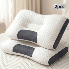 Neck & Cervical Pillows - White-2 Pieces - View 2