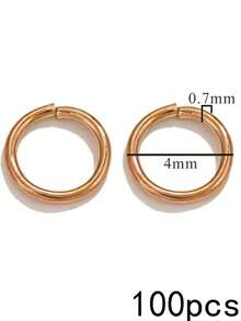 100Pcs 304 Stainless Steel Open Jump Rings, Multi‑Color Connector Rings, Charms For Jewelry Making, DIY Necklace Bracelet Earring Making Supplies - Open Ring - View 16