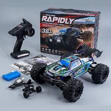 4WD High-Speed RC Off-Road Racing Car, 2.4GHz Full-Scale Remote Control Vehicle With LED Headlights, Independent Suspension All-Terrain Electric Drift Hobby Racing Toy, Outdoor Play Gift Choice For Teenagers And Adult Hobbyists - Multicolor - View 14