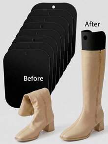 2/6pcs Tall Boots Shaper, Plastic Boot Support Inserts, Shoe Trees, Tall Boots Support Rack, Boot Filler Shaper, 3D Fixed Boot Support, Suitable For Women's Boots, Cowboy Boots, Knee-High Boots - Multi-color - View 5
