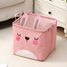 Cute Cartoon Animal Foldable Storage Basket, Waterproof Fabric Children's Toy Storage Bin With Handles, Suitable For Nursery And Bedroom - Multicolor - View 13