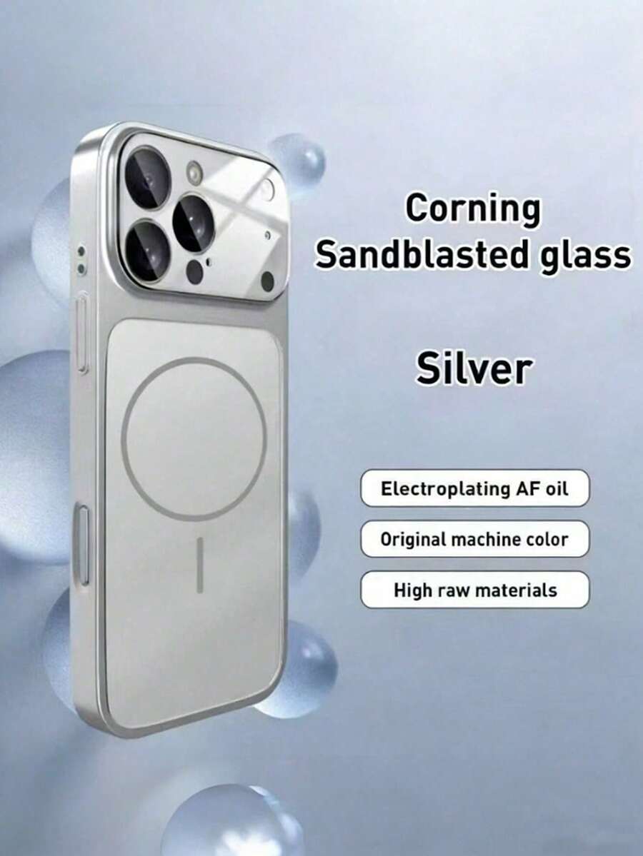 磁吸升級保護殼,相容 iPhone 17:原裝大窗磁吸保護殼,相容 iPhone 17/16/15/14/13 Air/17 Pro Max – 支援無線充電,磨砂質感 - 銀色 - 查看 1