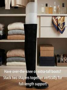 2/6pcs Tall Boots Shaper, Plastic Boot Support Inserts, Shoe Trees, Tall Boots Support Rack, Boot Filler Shaper, 3D Fixed Boot Support, Suitable For Women's Boots, Cowboy Boots, Knee-High Boots - Multi-color - View 8