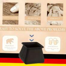 8pcs Extra-Large, Thick Silicone Table And Chair Leg Pads-Non-Slip Furniture Floor Protectors Suitable For All Types Of Flooring, Effectively Preventing Scratches And Dents, And Easy To Install. - Multicolor - View 10