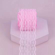 180 Inch Floral Lace Ribbon Roll - Vintage Fan-Shaped Lace Trim, Suitable For Hair Accessories, Ribbon Bows, Clothing Applique, DIY Crafts And Gift Wrapping Ribbon - Lace Trim - View 13