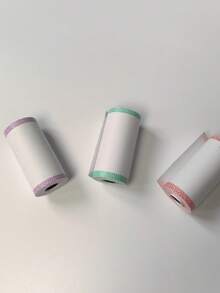 5.7cm Width * 3m Length Continuous Roll - Fits Most Mini Portable Thermal Label Printers; No Pre-Cut Sheets, Tear To Any Custom Length You Need. - Multicolor - View 3