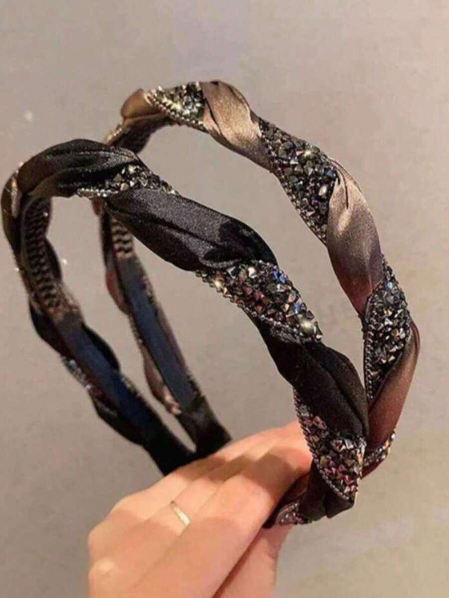 2pcs/1pc Vintage Pearl Headband, Fashionable Elegant Minimalist Style, Sweet Versatile Hair Accessory For Women, Suitable For Daily Wear, Shopping, Party And Date - Multicolor - View 1