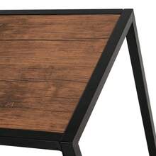 Dining Table And Chairs Set 2, Dining Room Sets, Rectangular Space Saving Table And 2 Chairs Compact Kitchens, Steel Frame, On-Site - Natural Wood + Engineered Wood - View 8