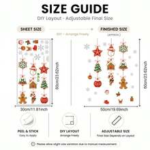 Christmas Appliance Stickers Holiday Hanging Decor Decals For Refrigerator Cabinet Door Dishwasher Laundry Room Decoration Santa Claus Snowman Christmas Tree Pattern - Christmas Wall Decals - View 9
