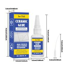 Lem Keramik 30ML dengan Ujung Nozzle Presisi, Perekat Instan Tahan Air dengan Kekuatan Tinggi dan Daya Rekat Cepat, Lem Perbaikan Cepat Kering untuk Keramik, Gerabah, Kaca, Plastik, Logam, Kayu, Kulit, dan Restorasi Rumah Tangga DIY. - Perekat Perbaikan Keramik - View 4