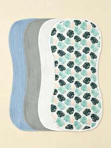 4pcs/Set Newborn Baby Burp Cloths, Soft Absorbent Plain & Pink Color Bibs, Essential Daily Necessities For All Seasons - Multicolor - View 15