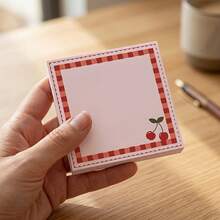 4-Piece Set (4 Designs, 50 Sheets Each) Cherry Sticky Notes 3x3 Inch Cherry Memo Pads Adhesive Notes School Office Home Supplies Student Teacher Gifts - 3*3Inches - View 6