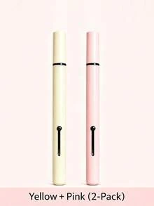 2-In-1 Dual-Ended Portable Lip Brush + Silicone Brush Head With Cap Makeup Brush For Lipstick, Lip Gloss, Lip Glaze, Convenient And Easy To Store, Simple Operation Suitable For Beginners - Multicolor - View 14