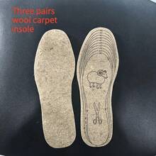 8pcs/4 Pairs Winter Warm Felt Insoles, Sweat-Absorbent, Breathable, Thickened, Shock-Absorbing, Free-Cut, Cold-Proof - A - View 2