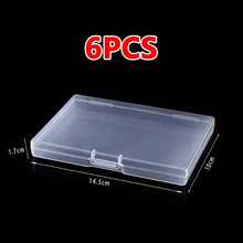 6pcs Transparent Plastic Storage Boxes With Hinged Lids - Clear Storage Boxes For DIY Crafts, Jewelry And Small Items, Secure Snap Closure, Stackable Design For Convenient Storage, Jewelry Storage Box 1PC Pencil Case - Clear - View 11