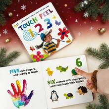 Hands On Touch And Feel 123 Sensory Touch And Feel Book, Baby Sensory Development Montessori Toy, Back To School, Birthday Gift - Multicolor - View 8
