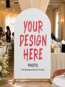 Personalized Arch Backdrop Cover - Custom Arch Backdrop Cover For Dome Backdrop Frame, Perfect For Graduation, Birthday Party, Wedding Party, Christmas, Halloween, Valentine's Day, Mother's Day, Etc., Indoor/Outdoor Use, Party Decoration, Easy To Set Up, Holiday Atmosphere, No Electricity Required, Multiple Sizes Available, Suitable For Birthday, Theme Party, Wedding, Durable Elastic Polyester Fabric - Multicolor - View 10