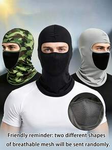 5/10pcs Outdoor Camouflage Head Scarf Face Mask Sun Protection Neck Warmer Integrated Riding Head Cover, Universal Breathable Balaclava, Multi-Purpose Riding Face Mask Neck Warmer, All-Season Head Cover, Essential For Riding, Outings, Running - Multicolor - View 3