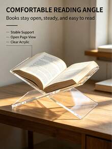 Open Display Shelf, Large Wooden Bookshelf, Coffee Table Rack, Wooden Easel, Suitable For Magazines, Artworks, Cookbooks, Bibles, Etc. - Multicolor - View 5