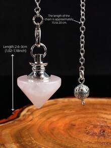 1pc Conical Pyramid Crystal , Multi-Color Crystal Divination Accessory Pendant - Conical - View 11