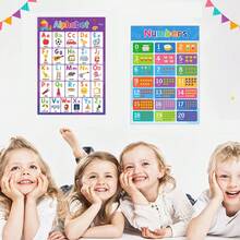Set Poster Belajar Bahasa Inggris 10 Buah, Termasuk Kartu Kata, Cocok Untuk Anak Prasekolah, Dapat Digunakan Sebagai Dekorasi Kelas, Alat Bantu Mengajar, Hadiah, Juga Berlaku Untuk Sekolah, Siswa, Alat Tulis, Perlengkapan Belajar, Terapi Bahasa, Emosi, Bagan Angka, Dll. - Aprikot - View 5