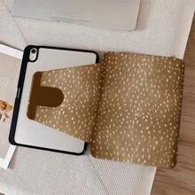 1件鹿花紋360度旋轉平板保護殼，相容iPad 10代 10.9吋 2022智能保護殼/Air 13(M3 2025)/Air 11(M3 2025)/11(A16 2025)，相容OPPO Pad，相容華為MatePad，相容Vivo Pad，相容榮耀Pad，相容小新Pad - 彩色 - 查看 7