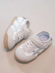 Giày leo núi cho bé trai phối màu vàng nâu, đế dày chống trượt, giày thể thao outdoor sneaker - Bạc - Xem 4