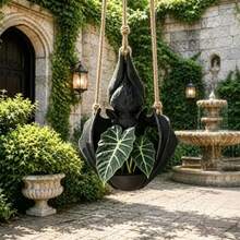 Halloween Hanging Bat Plant Pot Bat Hanging Planter Outdoor Garden Decor - Halloween - View 3