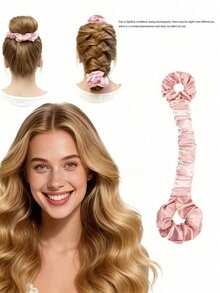 1pc Satin Heatless Sleep Hair Curler, Soft Lazy Styling Tool, No‑Heat Natural Flowing Curls, Durable Hair Accessory, Mother's Day Gift For Women - Multicolor - View 13