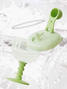 1pc Baby Straw Cup Cartoon Design Gradient Color PP Material Newborn Essential/Capacity 180ml/6.08oz - Multicolor - View 5