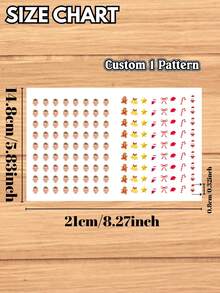 Custom Christmas Nail Stickers,Personalized Photo Face Image Nail Decals,Christmas Stocking Snowman Gingerbread Man Bell Candy Cane Star Bow Design,Nail Art Decorations For Holiday Party Manicure,Multiple Pcs DIY Nail Accessories - Multicolor - View 13