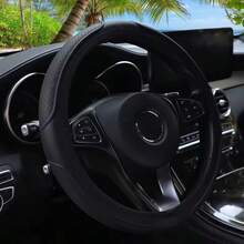 Car Steering Wheel Cover, Breathable Mesh Ice Silk, No-Ring Elastic Fashion Steering Wheel Cover, Interior Accessory - Multicolor - View 14