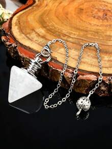 1pc Conical Pyramid Crystal , Multi-Color Crystal Divination Accessory Pendant - Conical - View 19