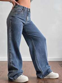 Women Jeans - EL040 Blue - View 3