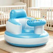 Inflatable Baby Seat With Bowl Tray, Portable Floor Chair, Learning To Sit Up, 3-36 Months, Travel Booster Seat Gift - Multicolor - View 5
