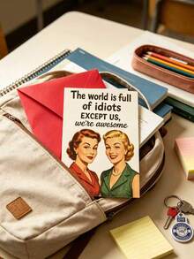 1pc School Graduation Card, Teacher's Day Thank You Card, Back To School Season Blessing Card, Comes With A Matching Envelope, Suitable For Students To Give To Teachers As A Thank You Gift, Or For Classmates To Exchange As Gifts . - Multiple Styles - View 6