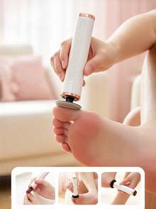 Rechargeable Electric Foot Cleaner & Nail Polisher, 3-Speed Adjustable Pedicure & Manicure Tool With Replaceable Disposable Sanding Discs, Type-C Charging 500mAh Portable Foot File For Dead Skin, Callus And Dead Skin Care - Multiple Styles - View 2