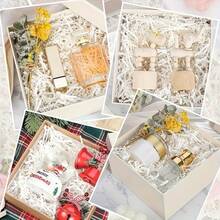 40g Holiday Gift Decoration Raffia Grass, Folded Paper Shreds Kit, Suitable For Gift Boxes, Baskets And Craft Decorations - White Arts And Crafts Supplies, Sewing Supplies, Christmas Must-Have Packaging - Multicolor - View 6
