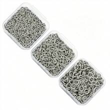 150/300pcs White K Multi-Size Screw Eye Pins, Mini Screw Eye Pins, Suitable For Christmas Tree And Home Decor, Cork Bottle Caps, Pendant Beads And Jewelry Making - Sheep Eye Nail - View 10