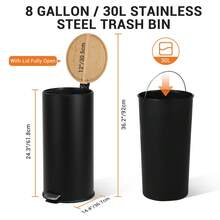 Trash Cans - Black - View 5