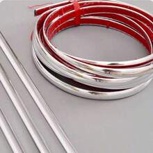 Flexible Self-Adhesive Decorative Strip, Peel And Stick Metal Mirror Frame, PVC Metal Decorative Strip, Suitable For Walls, Cars, Mirrors, Doors, Wardrobes, Home Decor - Multicolor - View 12